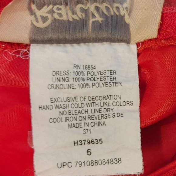 Rare Tool Girls Red Sleeveless Sequin Lacey Dress 6 - Picture 5 of 5